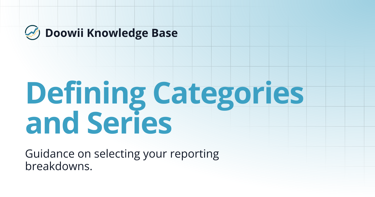 Defining Categories and Series | Doowii Knowledge Base