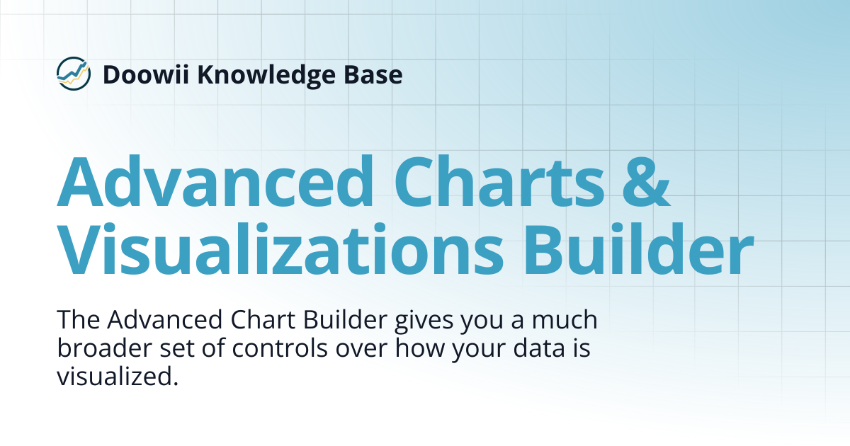 Advanced Charts & Visualizations Builder | Doowii Knowledge Base