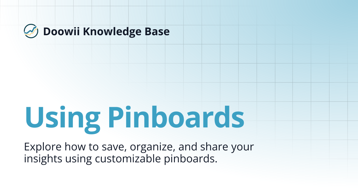 Using Pinboards | Doowii Knowledge Base